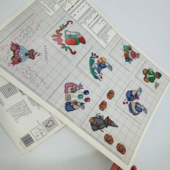 Bread Cloths Cross Stitch Pattern Booklets Vintage Southern Baking Celebrations - Picture 14 of 14